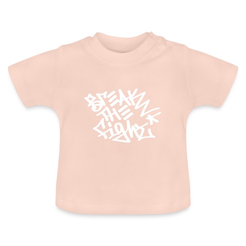 BREAK THE FIGHT - Vauvan luomu-t-paita, jossa pyöreä pääntie