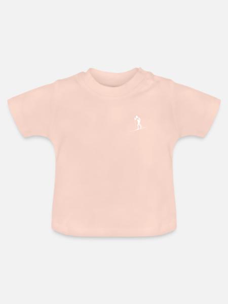 Langläufer - Baby Bio-T-Shirt mit Rundhals - Kristallrosa