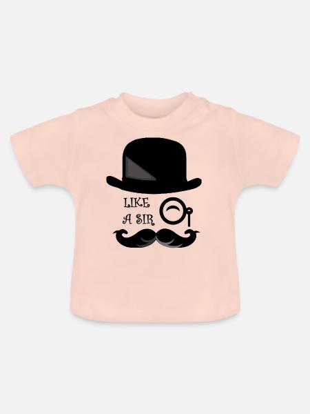 gentleman - Baby Bio-T-Shirt mit Rundhals - Kristallrosa