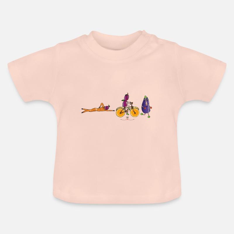 Triathlon - T-shirt bio col rond Bébé - rose cristal