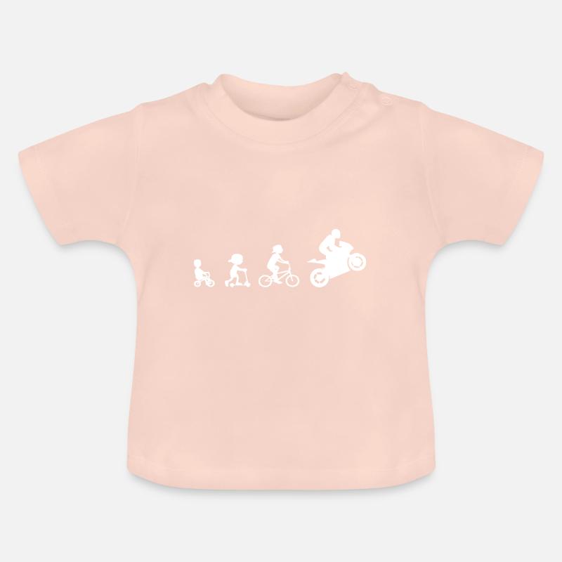 Evolution Biker Evolution Supersport 2 - T-shirt bio col rond Bébé - rose cristal