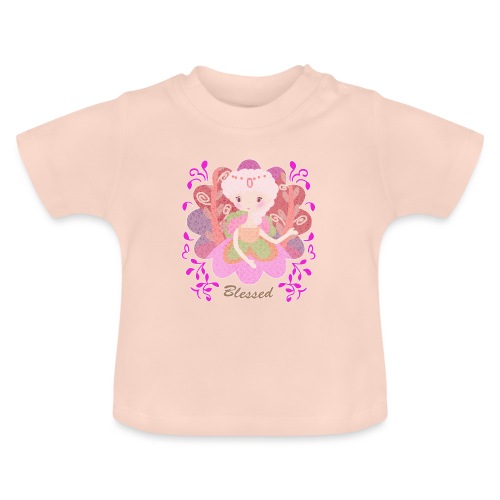Blessed Girl - Baby Organic T-Shirt with Round Neck