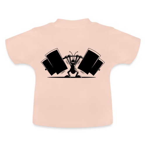 Power Ant - Baby Bio-T-Shirt mit Rundhals