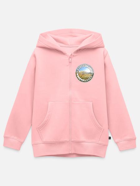 ls_oldtimer Logo - Kinder Premium Organic Zip Hoodie - Rosa