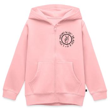 Erfurt Heimatstadt Local - Kinder Premium Organic Zip Hoodie - Rosa - Vorne - AI Model Kid Female (0cm)