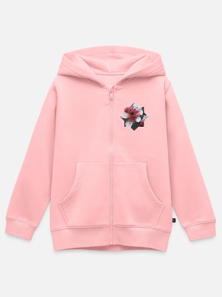Geschenk- Ideen - Kinder Premium Organic Zip Hoodie - Rosa