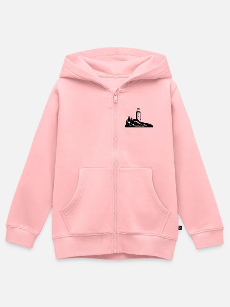 Bielefeld Heimatstadt - Kinder Premium Organic Zip Hoodie - Rosa