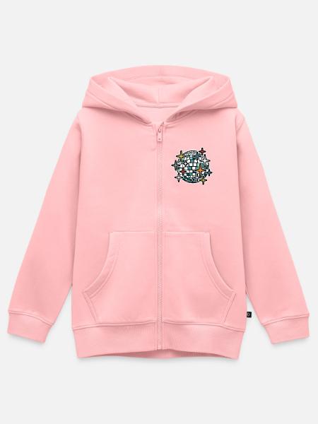 Spiegelkugel farbenfroh - Kinder Premium Organic Zip Hoodie - Rosa