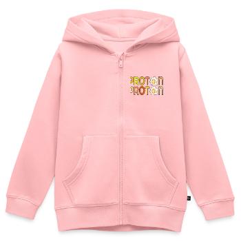 PROTEIN SPIEGELEIER EIER - Kinder Premium Organic Zip Hoodie - Rosa - Vorne - AI Model Kid Female (0cm)