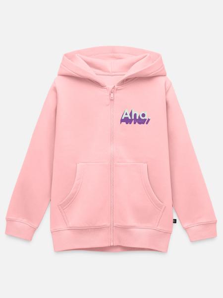 Ah du Fuchs – frecher Wortwitz - Kinder Premium Organic Zip Hoodie - Rosa