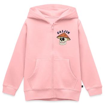 Gaijin Leader - Kinder Premium Organic Zip Hoodie - Rosa - Vorne - AI Model Kid Female (0cm)