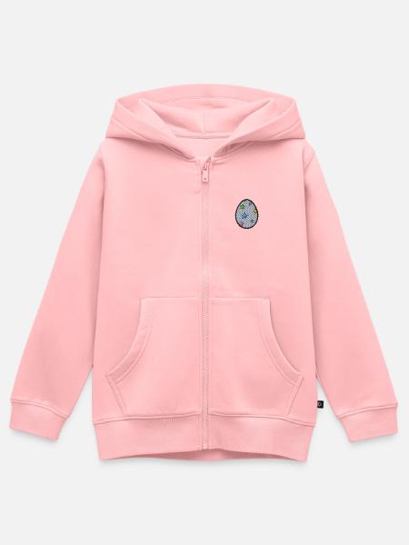 Easteregg - Kinder Premium Organic Zip Hoodie - Rosa