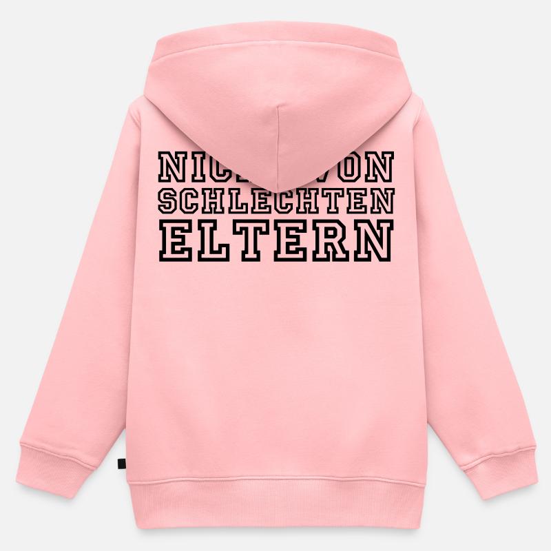 Pas mal du tout - Sweat Premium à capuche zippé enfant bio - rose