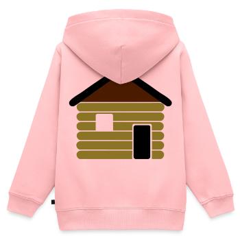 blockhaus - Kinder Premium Organic Zip Hoodie - Rosa - Hinten - AI Model Kid Female (0cm)