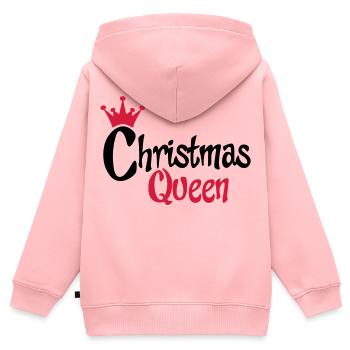 weihnachten - Kinder Premium Organic Zip Hoodie - Rosa - Hinten - AI Model Kid Female (0cm)