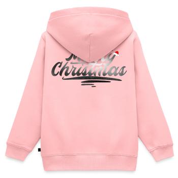 Christmas Weihnachten Geschenk trend - Kinder Premium Organic Zip Hoodie - Rosa - Hinten - AI Model Kid Female (0cm)