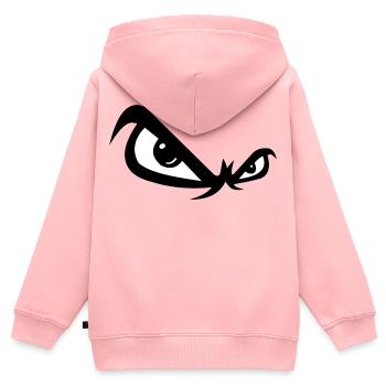 Evil look - Kids Premium Organic Zip-up Hoodie - rose - Back - AI Model Kid Female (0cm)