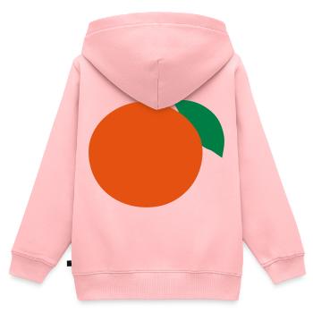 orange - Kids Premium Organic Zip-up Hoodie - rose - Back - AI Model Kid Female (0cm)