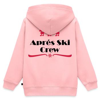 apres ski - Kinder Premium Organic Zip Hoodie - Rosa - Hinten - AI Model Kid Female (0cm)