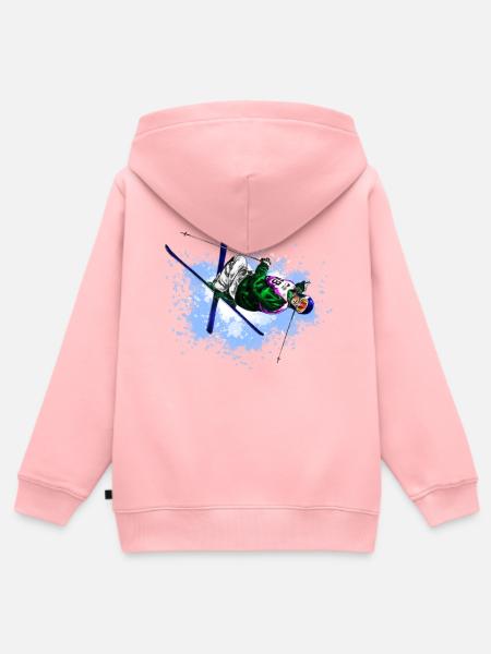Freestyle - Kinder Premium Organic Zip Hoodie - Rosa