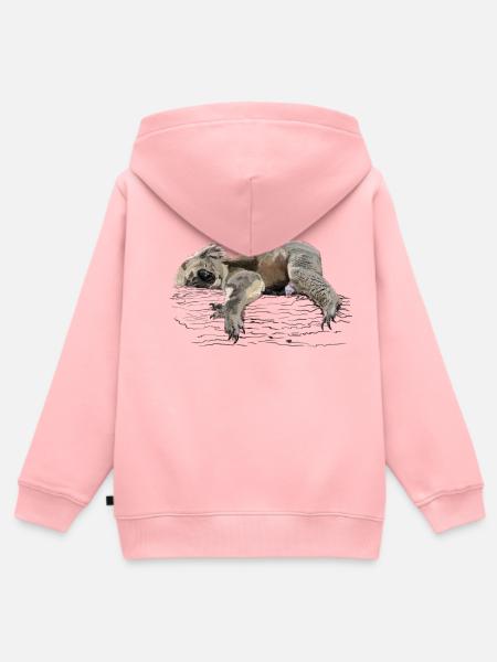 Koala - Kinder Premium Organic Zip Hoodie - Rosa
