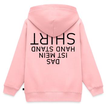 Handstand - Kinder Premium Organic Zip Hoodie - Rosa - Hinten - AI Model Kid Female (0cm)