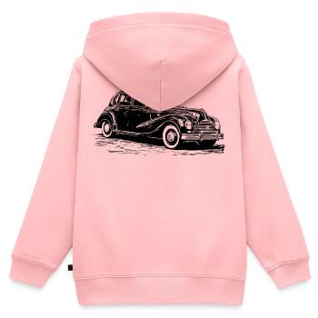 EMW 340/2 break - Sweat Premium à capuche zippé enfant bio - rose - Dos - AI Model Kid Female (0cm)