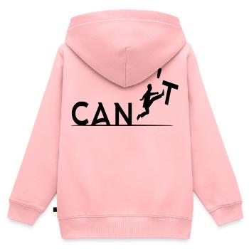 Manchmal können Dinge getan werden, wenn Sie möchten # - Kinder Premium Organic Zip Hoodie - Rosa - Hinten - AI Model Kid Female (0cm)