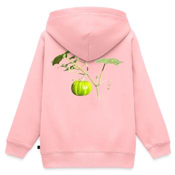 Kürbis - Kinder Premium Organic Zip Hoodie - Rosa - Hinten - AI Model Kid Female (0cm)