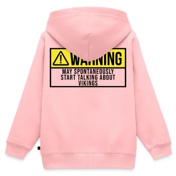 Viking Viking - Sweat Premium à capuche zippé enfant bio - rose - Dos - AI Model Kid Female (0cm)
