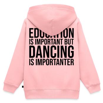Tanzen, tanzen, tanzen, tanzen - Kinder Premium Organic Zip Hoodie - Rosa - Hinten - AI Model Kid Female (0cm)