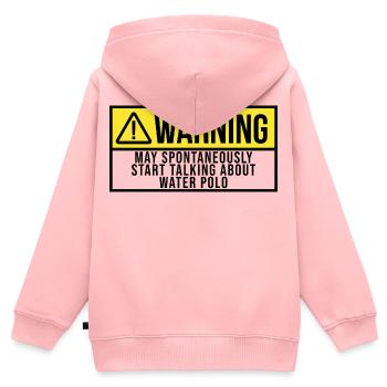 Wasserball, Wasserball, Wasserball, - Kinder Premium Organic Zip Hoodie - Rosa - Hinten - AI Model Kid Female (0cm)