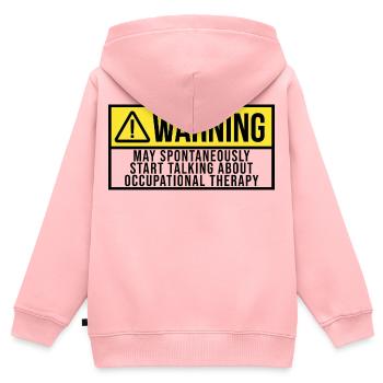 Occupational Therapy Occupational Therapy - Kids Premium Organic Zip-up Hoodie - rose - Back - AI Model Kid Female (0cm)