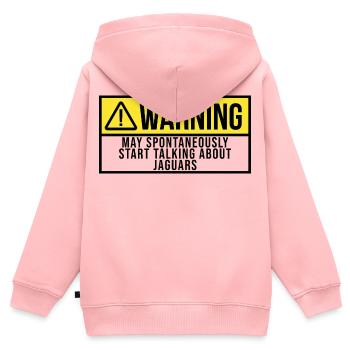Jaguar Jaguar Jaguar - Kinder Premium Organic Zip Hoodie - Rosa - Hinten - AI Model Kid Female (0cm)