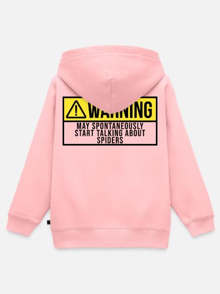 Spider Spider Spider - Kinder Premium Organic Zip Hoodie - Rosa