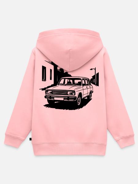 Ostblock-Legende - Kinder Premium Organic Zip Hoodie - Rosa