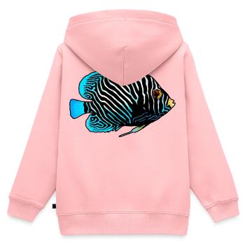 Exotic fish - Kids Premium Organic Zip-up Hoodie - rose - Back - AI Model Kid Female (0cm)