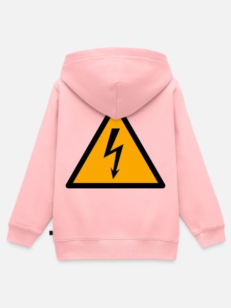 Unter Spannung - Kinder Premium Organic Zip Hoodie - Rosa
