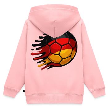 Deutschland Fußball  - Kinder Premium Organic Zip Hoodie - Rosa - Hinten - AI Model Kid Female (0cm)