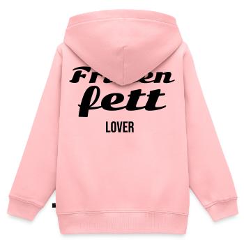 Amant de Frittfett - Sweat Premium à capuche zippé enfant bio - rose - Dos - AI Model Kid Female (0cm)