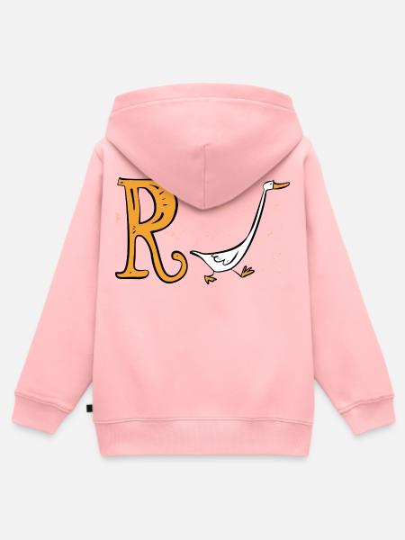 Rente Ente - Ruhestand - Pension - Kinder Premium Organic Zip Hoodie - Rosa