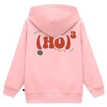 Weihnachten Mathematik Hohoho Matheformel Mathe - Kinder Premium Organic Zip Hoodie - Rosa - Hinten - AI Model Kid Female (0cm)