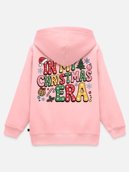In My Christmas Era - Kinder Premium Organic Zip Hoodie - Rosa