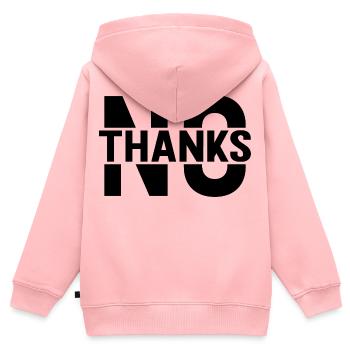 Non merci - Sweat Premium à capuche zippé enfant bio - rose - Dos - AI Model Kid Female (0cm)