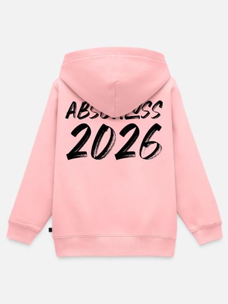 Abschluss 2026 - Kinder Premium Organic Zip Hoodie - Rosa