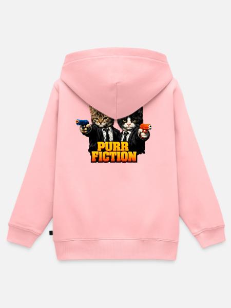 Schnurr-Fiktion - Kinder Premium Organic Zip Hoodie - Rosa