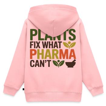 Herbalist Plants Fix What Pharma Can't Profession - Kids Premium Organic Zip-up Hoodie - rose - Back - AI Model Kid Female (0cm)