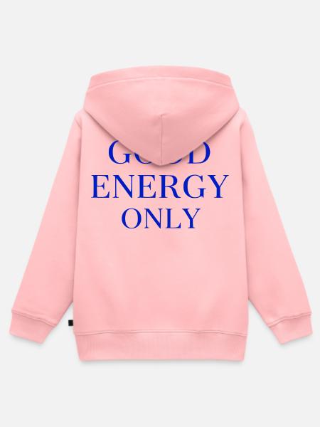 Gute Energie Nur - Kinder Premium Organic Zip Hoodie - Rosa