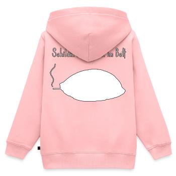 Schildkröte lustiger Wortwitz, zweideutiger Humor - Kinder Premium Organic Zip Hoodie - Rosa - Hinten - AI Model Kid Female (0cm)
