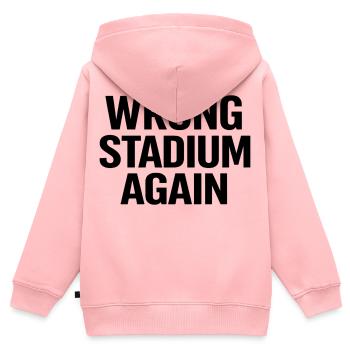 Encore mauvais stade - Sweat Premium à capuche zippé enfant bio - rose - Dos - AI Model Kid Female (0cm)